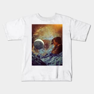 "I filmed the Moon just for you, honey!" Kids T-Shirt